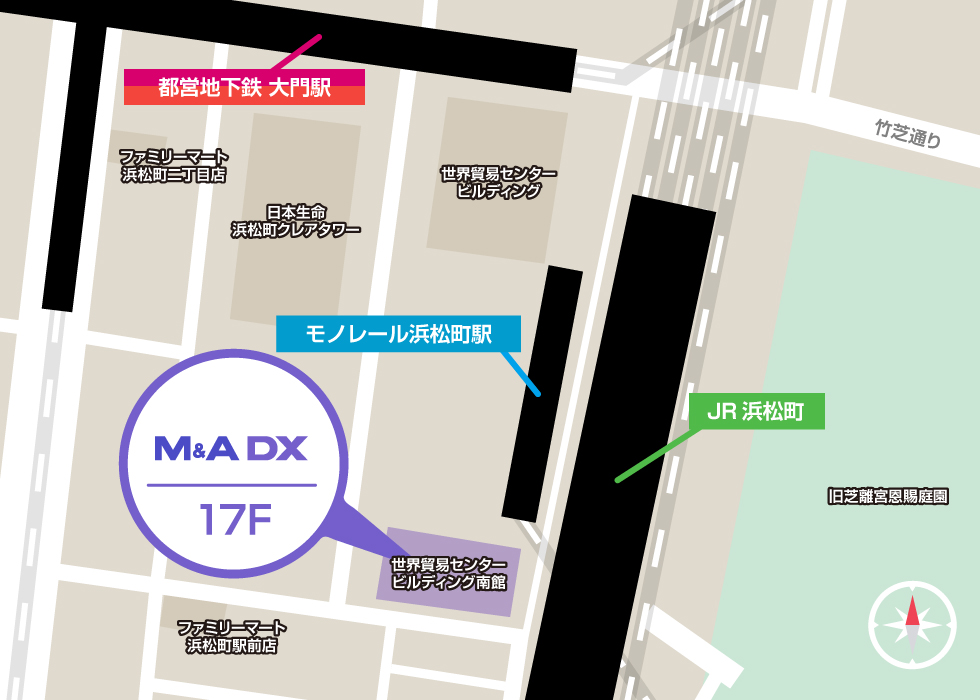 東京オフィスアクセスマップ